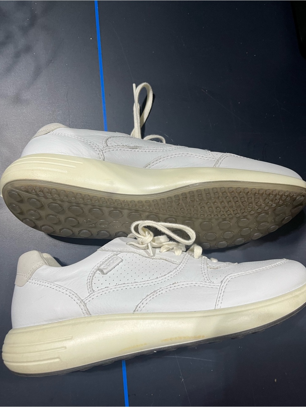 Ecco Women’s White/Cream Athletic Sneakers - Picture 4 of 8